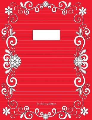 Book cover for Zen Coloring Notebook (red)