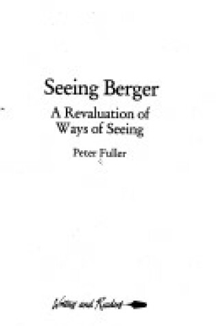 Cover of Seeing Berger