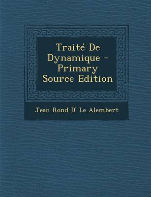 Book cover for Traite de Dynamique