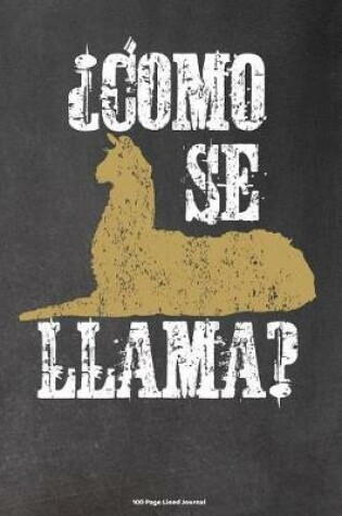 Cover of Como Se Llama