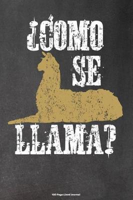 Book cover for Como Se Llama
