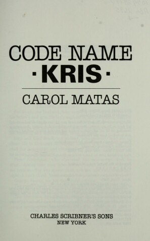 Book cover for Code Name Kris