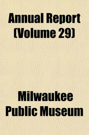 Cover of Annual Report (Volume 29)