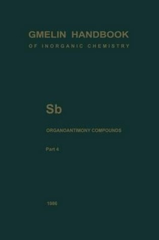 Cover of Sb Organoantimony Compounds Part 4