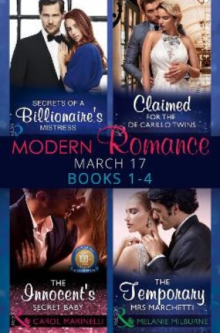 Cover of Modern Romance March 2017 Books 1 - 4