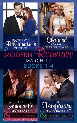 Book cover for Modern Romance March 2017 Books 1 - 4