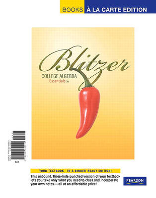 Book cover for College Algebra Essential, Books a la Carte Edition