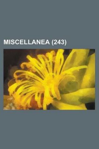 Cover of Miscellanea (243)