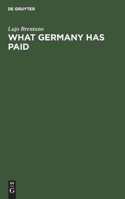 Book cover for What Germany has paid