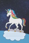 Book cover for Pretty Cute Rainbow Unicorn Lovers Blank Composition Notebook