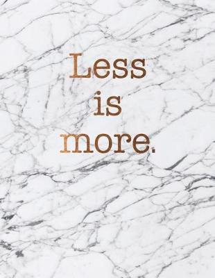 Book cover for Less is more