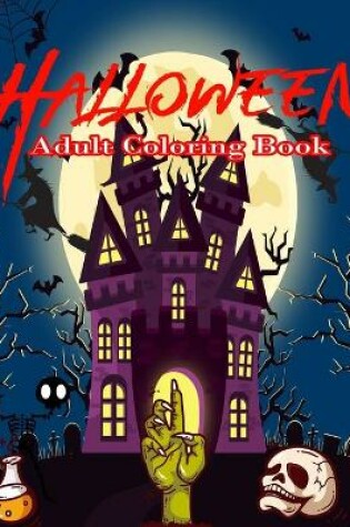 Cover of Halloween Adult Coloring Book