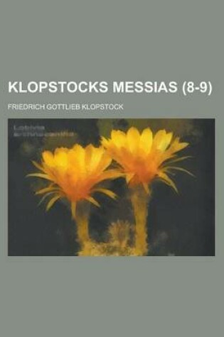 Cover of Klopstocks Messias (8-9 )