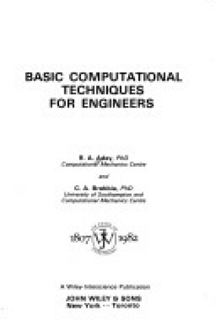 Cover of Basic Computational Techniques for Engineers