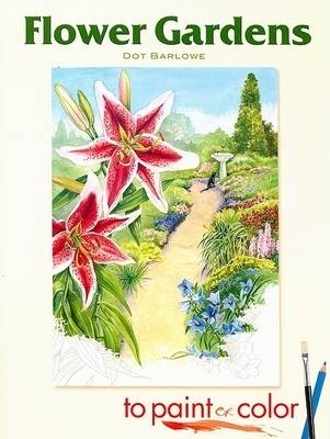 Book cover for Flower Gardens to Paint or Color