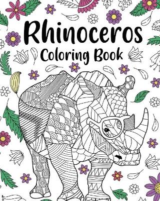 Book cover for Rhinoceros Coloring Book