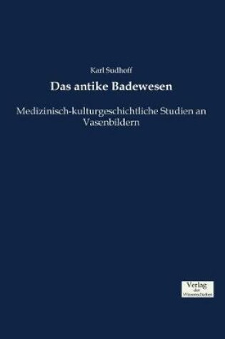 Cover of Das antike Badewesen