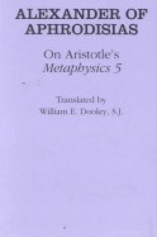 Cover of On Aristotle's "Metaphysics 5"