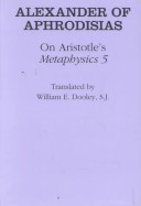 Cover of On Aristotle's "Metaphysics 5"
