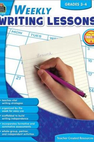 Cover of Weekly Writing Lessons Grades 3-4