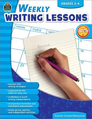 Book cover for Weekly Writing Lessons Grades 3-4