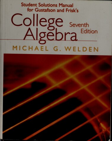 Book cover for SSM Algebra F/Coll Stdts 7e