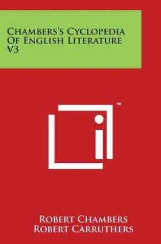 Cover of Chambers's Cyclopedia of English Literature V3