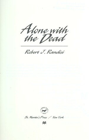 Cover of Alone with the Dead