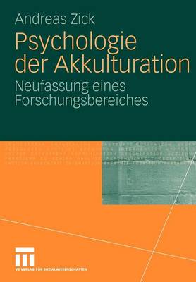 Book cover for Psychologie der Akkulturation