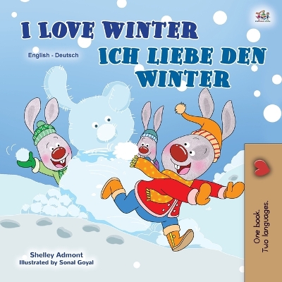 Book cover for I Love Winter (English German Bilingual Children's Book)