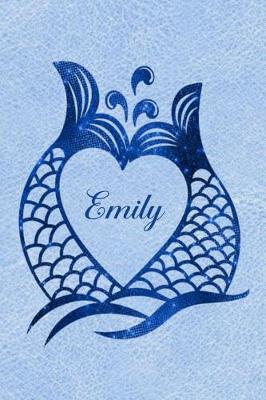 Book cover for Daily Journal Diary - Personalized Mermaid Tails - Emily