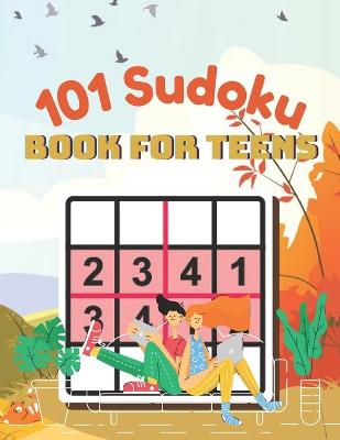 Book cover for 101 Sudoku Book for teens