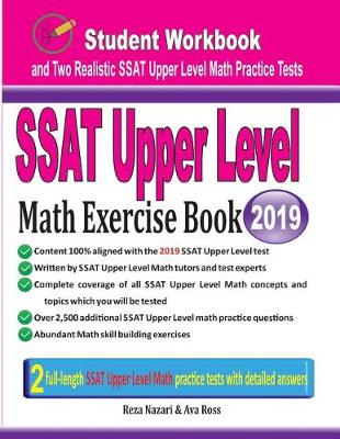 Book cover for SSAT Upper Level Math Exercise Book