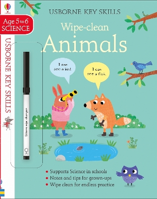 Book cover for Wipe-Clean Animals 5-6