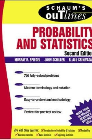 Cover of Schaum's Outline of Probability and Statistics