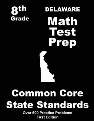 Book cover for Delaware 8th Grade Math Test Prep