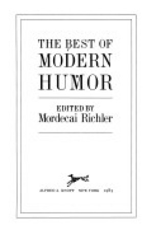 Cover of Best of Modern Humor