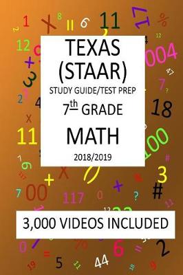 Book cover for 7th Grade TEXAS STAAR, MATH