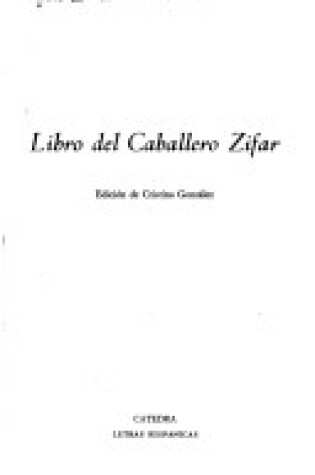 Cover of Libro del Caballero Zifar