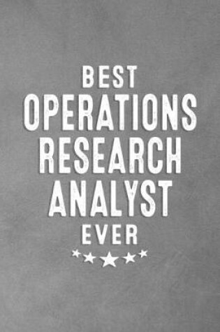 Cover of Best Operations Research Analyst Ever