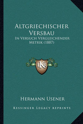 Book cover for Altgriechischer Versbau