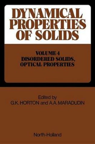 Cover of Metals, Superconductors, Magnetic Materials, Liquids Disordered Solids, Optical Properties