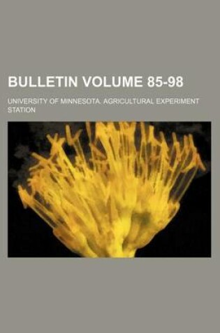 Cover of Bulletin Volume 85-98