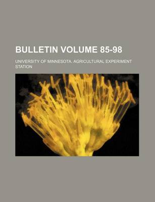 Book cover for Bulletin Volume 85-98