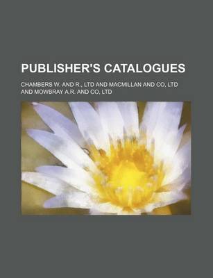 Book cover for Publisher's Catalogues