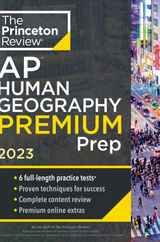 Cover of Princeton Review AP Human Geography Premium Prep, 2023