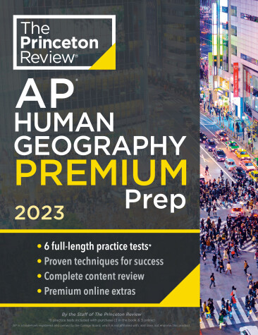Cover of Princeton Review AP Human Geography Premium Prep, 2023