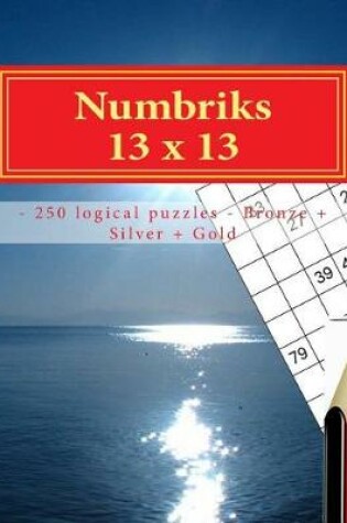 Cover of Numbriks 13 X 13 - 250 Logical Puzzles - Bronze + Silver + Gold