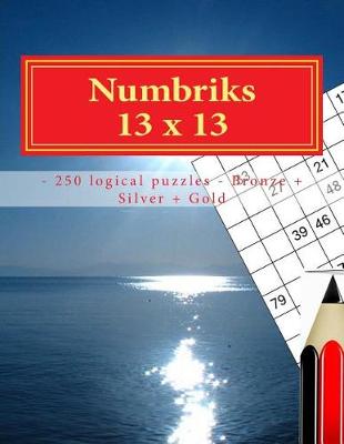 Book cover for Numbriks 13 X 13 - 250 Logical Puzzles - Bronze + Silver + Gold