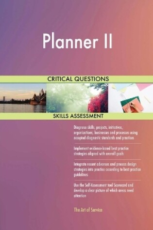 Cover of Planner II Critical Questions Skills Assessment